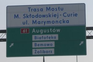 Zdjęcie 2. „Trasa Mostu M. Skłodowskiej - Curie; ul. Marymoncka”
