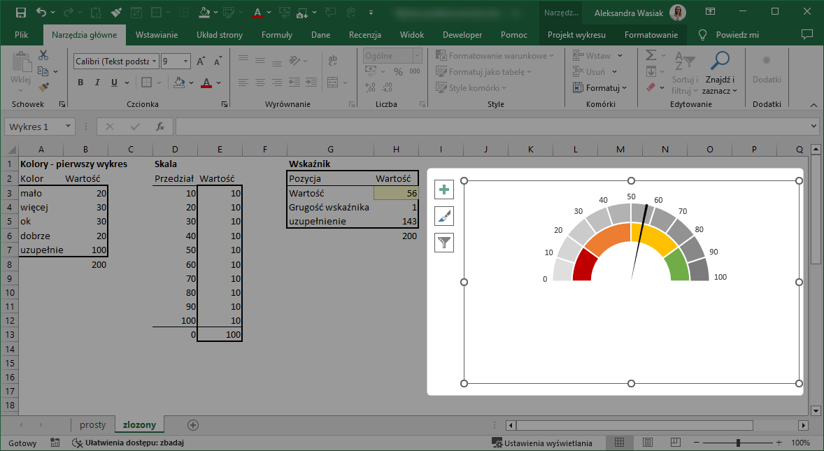 Jak wkleić do PowerPointa wykres z Excela - kopiowanie wykresu na przykładzie prędkościomierza | Kultura Języka